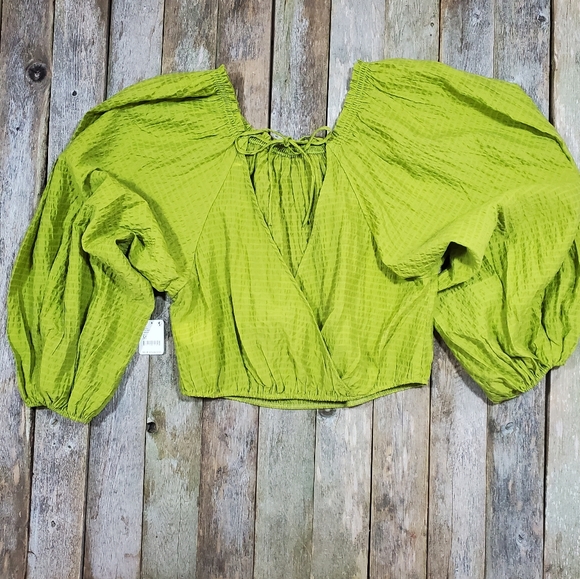 NEW Free People Alicia Free & Flowey Top Lace Fern sz Medium FP-1001 - Picture 6 of 12